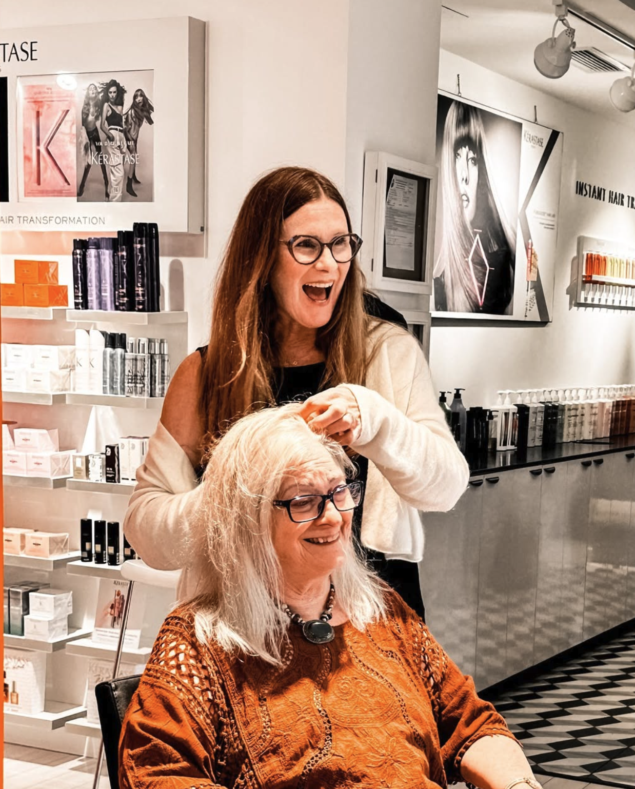 Expert stylist providing professional hair color and styling service at Jessica Todd Hair Salon