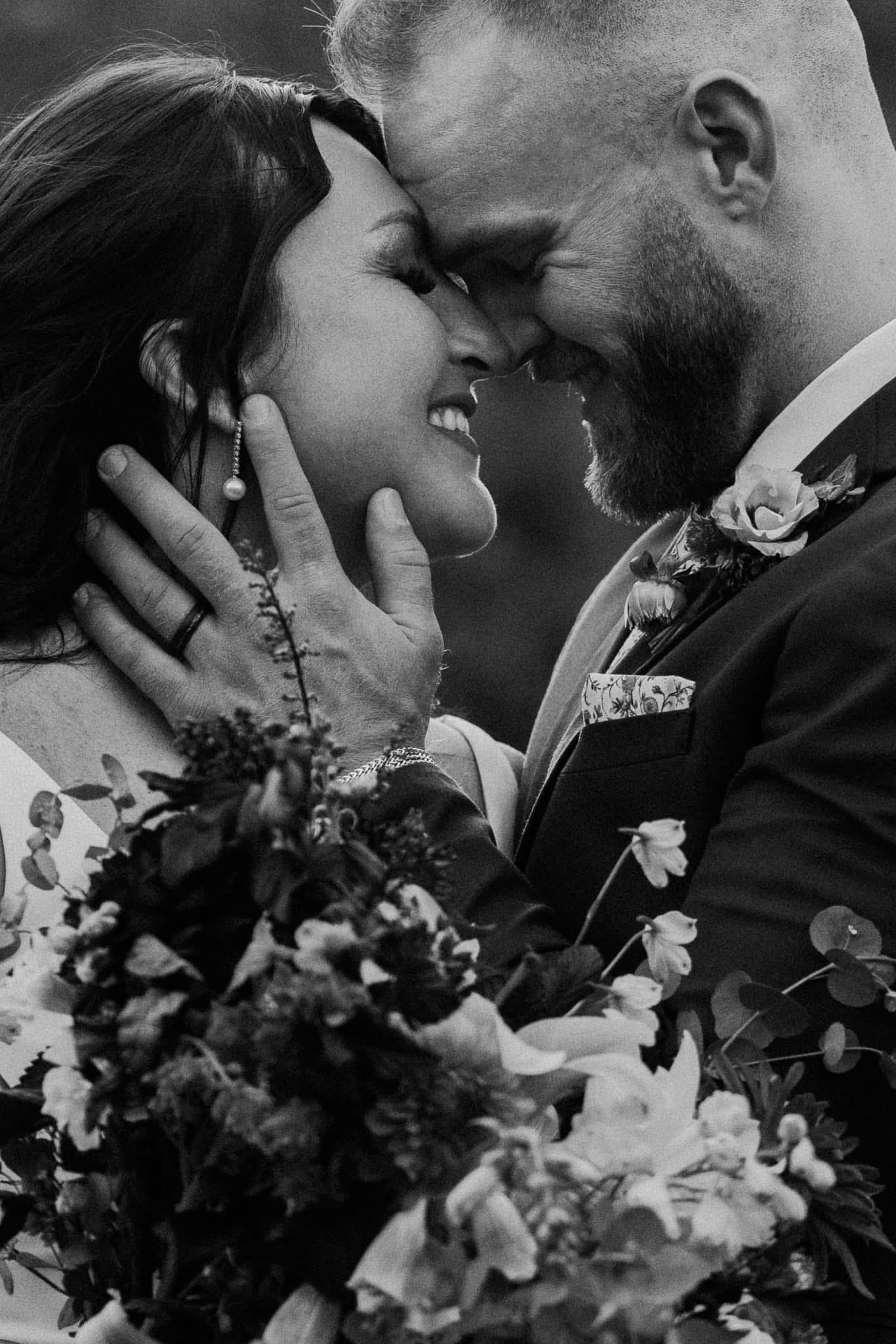 Wedding couple at Jessica Todd Hair Salon